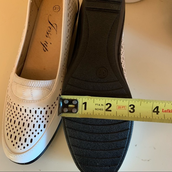 Jessup white leather cusion flats size 37 (7) - Picture 6 of 8